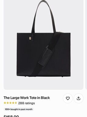 BEIS Large Work Tote in Black